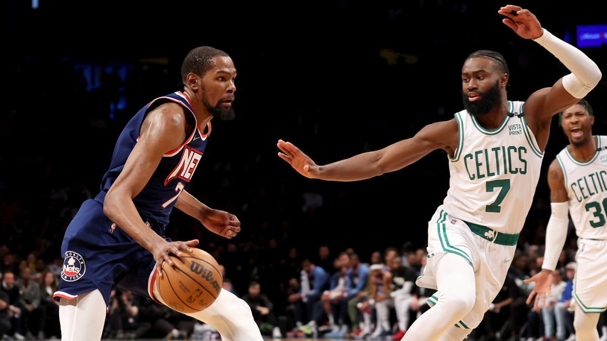 Kevin Durant and Jaylen Brown